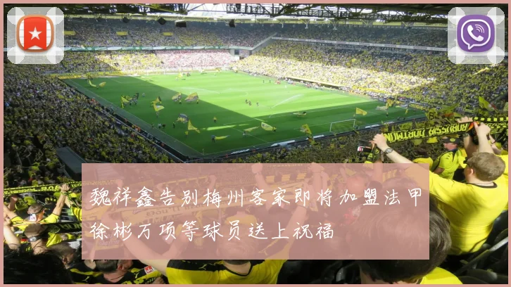 魏祥鑫告别梅州客家即将加盟法甲徐彬万项等球员送上祝福